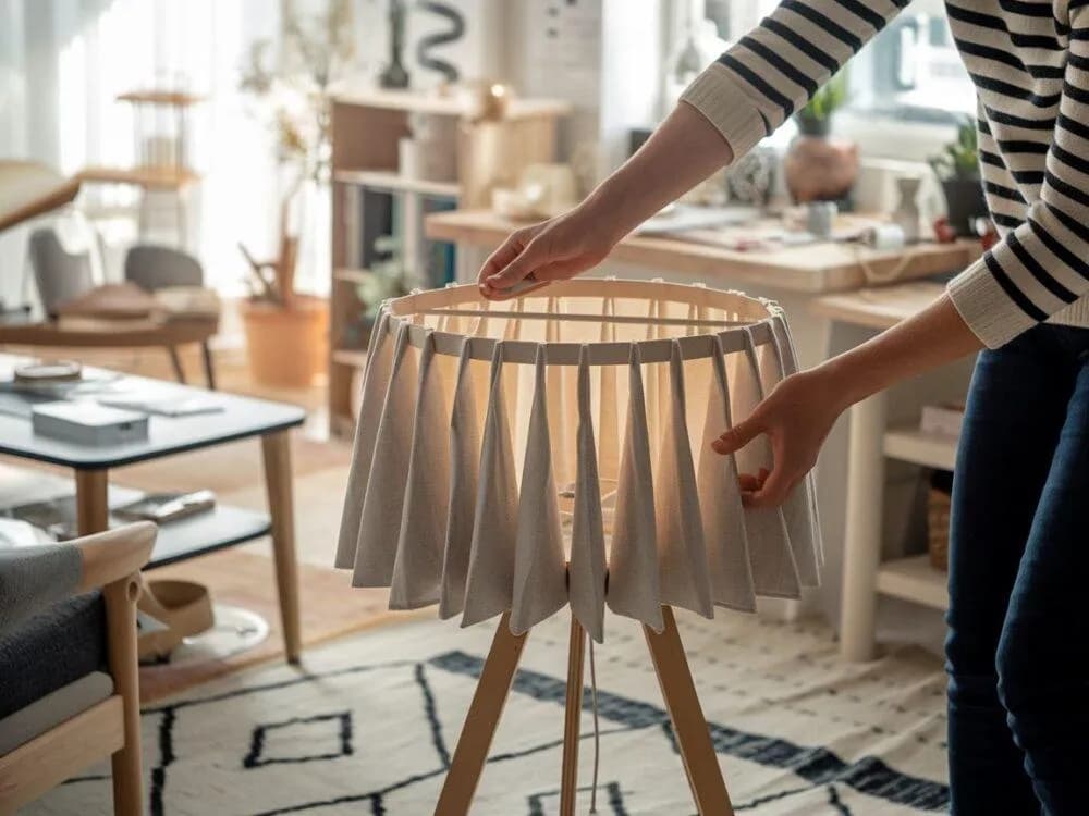 Jak zrobić abażur do lampy z materiału - proste i efektowne kroki